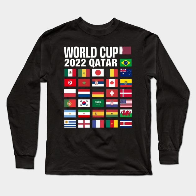 World Cup in Qatar Long Sleeve T-Shirt by C_ceconello